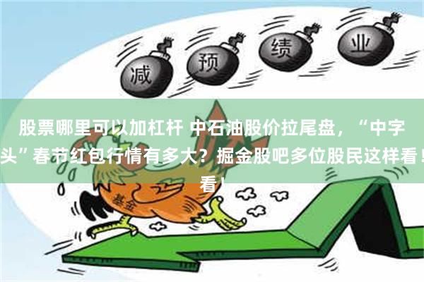 股票哪里可以加杠杆 中石油股价拉尾盘，“中字头”春节红包行情有多大？掘金股吧多位股民这样看！