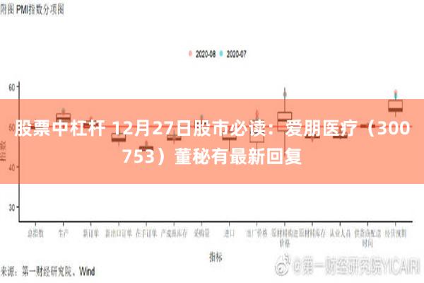 股票中杠杆 12月27日股市必读：爱朋医疗（300753）董秘有最新回复