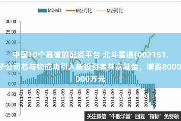 中国10个靠谱的配资平台 北斗星通(002151.SZ)子公司芯与物成功引入新投资者共富基金，增资8000万元